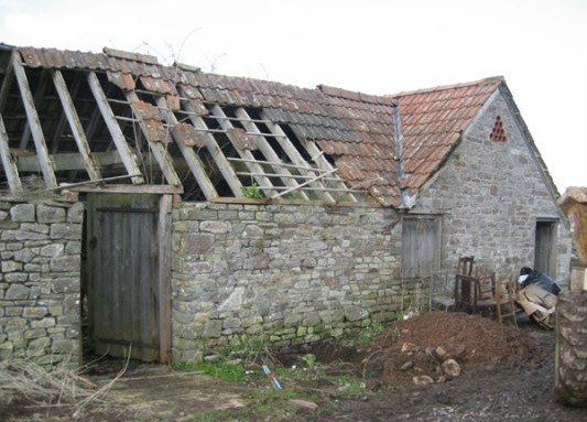 The Old Dairy, Wickwar. Before work started.